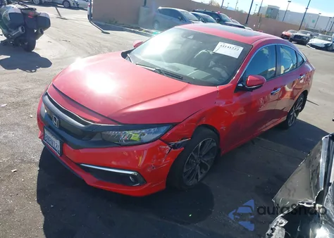 2019 Honda Civic Touring из США, поврежденный, VIN JHMFC1F98KX010930